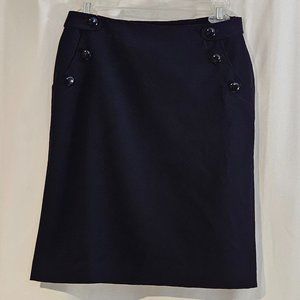 Ann Taylor Loft - Navy Skirt - Size Petite 0P